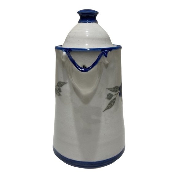 Handcrafted Coffeeor Tea Floral Service Pitcher - Picture 2 of 7